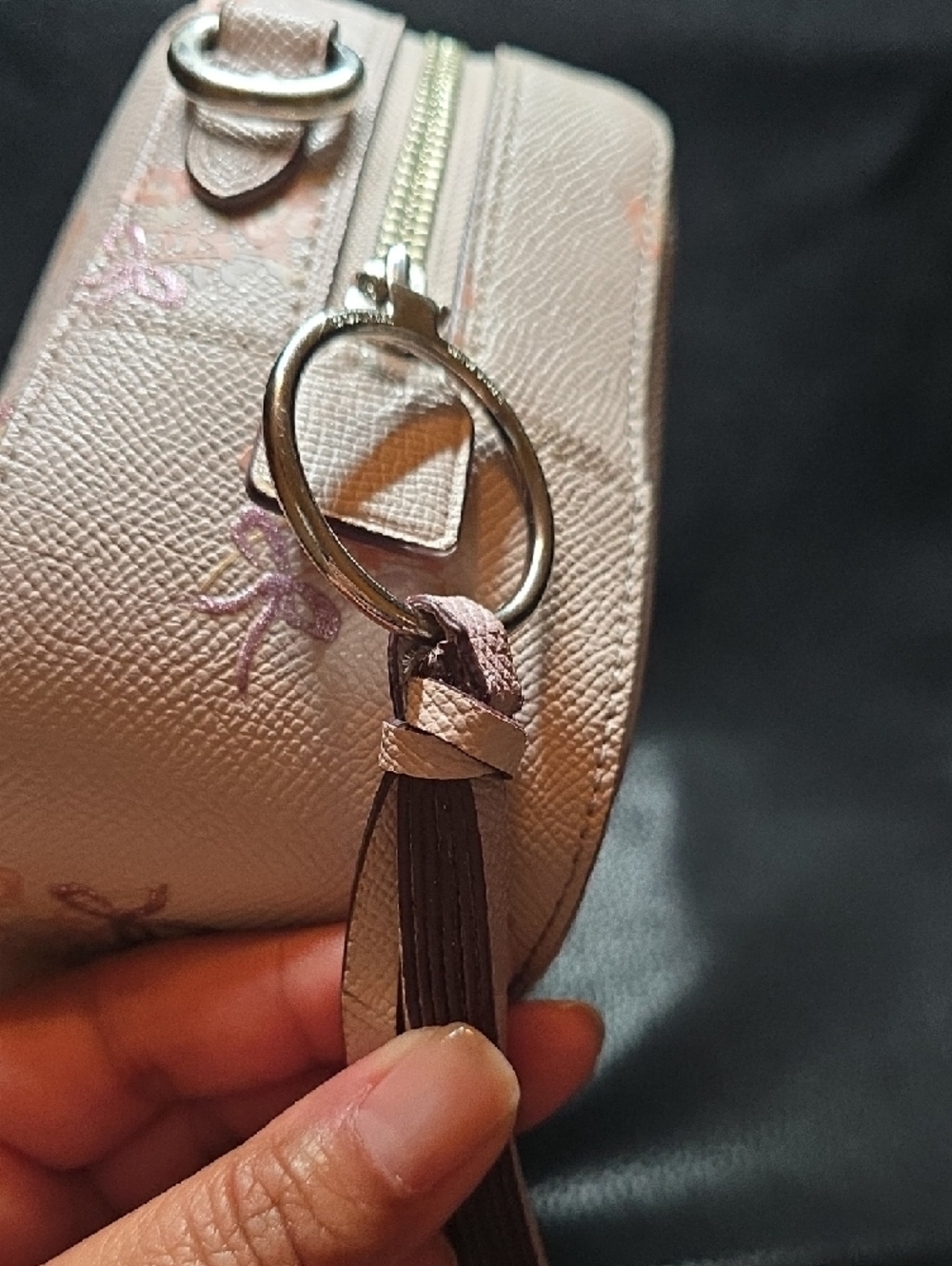 Coach Camera Bag With Floral Bow Print - Picture 5 of 14